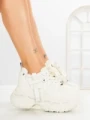 Pantofi Sport Dama cu Platforma 7917-116 WHITE | MEI