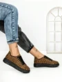Sneakers Dama 6XJ5 BROWN-LEOPARD | MEI