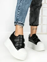 Pantofi Sport Dama cu Platforma 3621-5 BLACK | MEI