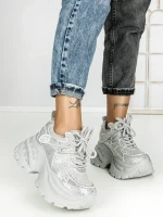 Pantofi Sport Dama cu Platforma 3605-8 GREY | MEI