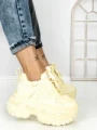 Pantofi Sport Dama cu Platforma 7917-121 YELLOW | MEI
