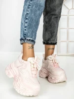 Pantofi Sport Dama cu Platforma 7917-121 PINK | MEI