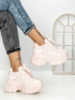 Pantofi Sport Dama cu Platforma 7917-121 PINK | MEI