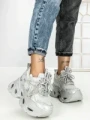 Pantofi Sport Dama cu Platforma 3606 GREY | MEI