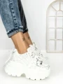 Pantofi Sport Dama cu Platforma 3605 WHITE | MEI