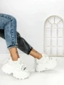 Pantofi Sport Dama cu Platforma 3605 WHITE | MEI