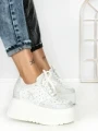 Pantofi Sport Dama cu Platforma 6520 WHITE | MEI