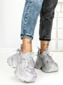Pantofi Sport Dama cu Platforma 3605-13 GREY | MEI