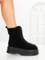 Ghete Dama cu Platforma 3AL77 BLACK | MEI