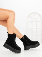 Ghete Dama cu Platforma 3AL77 BLACK | MEI