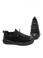 Pantofi Casual Barbati din piele naturala F695 BLACK | ADVANCER