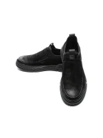 Pantofi Casual Barbati din piele naturala F697 BLACK | ADVANCER