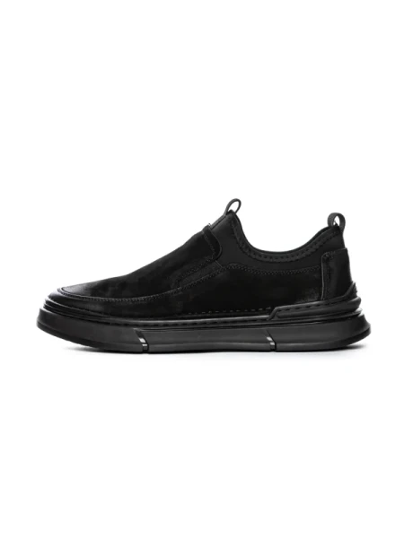 Pantofi Casual Barbati din piele naturala F697 BLACK | ADVANCER