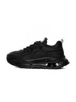Pantofi Sport Barbati din piele naturala 5372 BLACK | ADVANCER