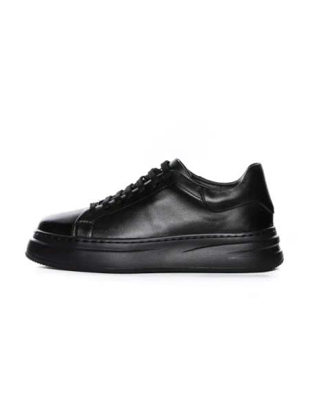 Pantofi Casual Barbati din piele naturala 5388 BLACK | ADVANCER