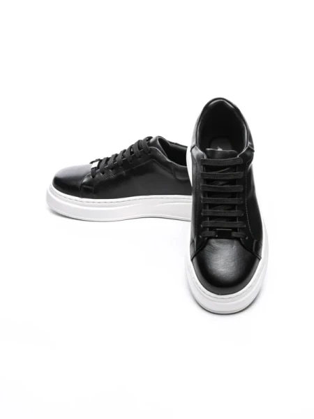 Pantofi Casual Barbati din piele naturala 5388 BLACK-WHITE | ADVANCER