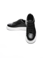 Pantofi Casual Barbati din piele naturala 5388 BLACK-WHITE | ADVANCER