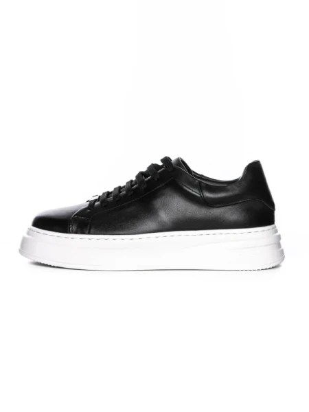 Pantofi Casual Barbati din piele naturala 5388 BLACK-WHITE | ADVANCER
