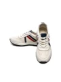 Pantofi Sport Barbati din piele naturala 21835 WHITE-BLUE | ADVANCER