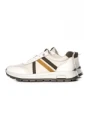 Pantofi Sport Barbati din piele naturala 21835 WHITE-BROWN | ADVANCER