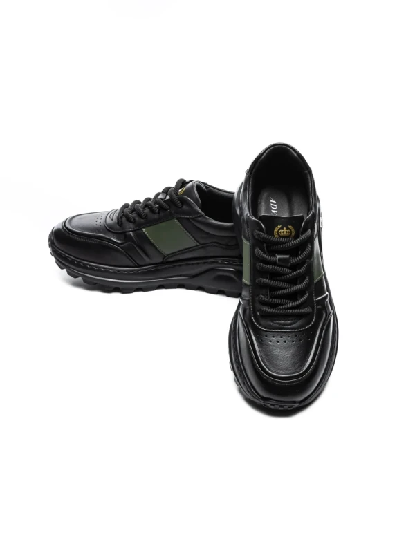 Pantofi Sport Barbati din piele naturala 7Q8805 BLACK | ADVANCER