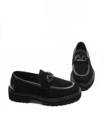 Mocasini Barbati din piele naturala 5NXE69 BLACK | PANTOFUL
