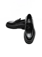 Mocasini Barbati din piele naturala 5NXE65 BLACK | PANTOFUL
