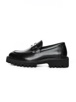 Mocasini Barbati din piele naturala 5NXE65 BLACK | PANTOFUL