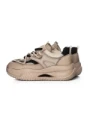 Pantofi Sport Dama din piele naturala 8003 APRICOT-BLACK | FRANCO GERARDO
