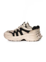 Pantofi Sport Dama din piele naturala 8895-2 CREAM-BLUE | ADVANCER