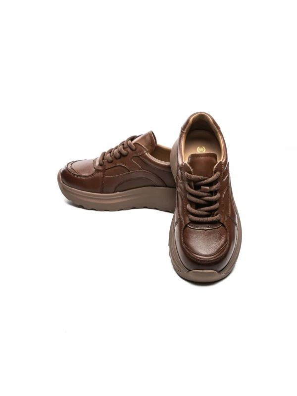 Pantofi Sport Dama din piele naturala S5353 BROWN | ADVANCER