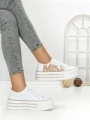 Tenisi Dama 810-4C WHITE-BEIGE | RED JIN