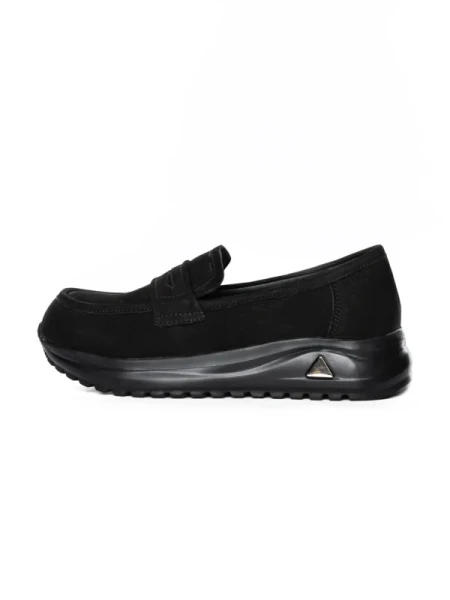 Pantofi Casual Dama din piele naturala 53671 BLACK | ADVANCER