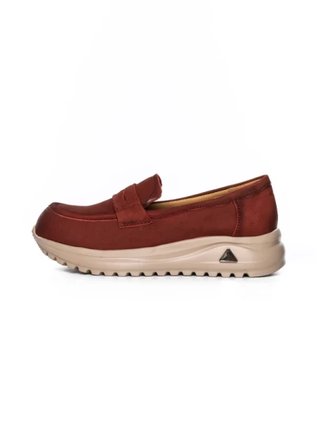 Pantofi Casual Dama din piele naturala 53671 RED | ADVANCER