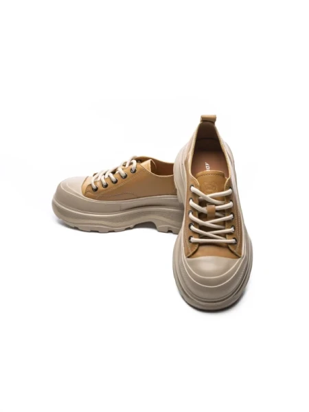 Pantofi Casual Dama din piele naturala 6805 YELLOW | ADVANCER