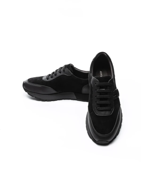 Pantofi Sport Barbati din piele naturala 1-230-77 BLACK | ADVANCER