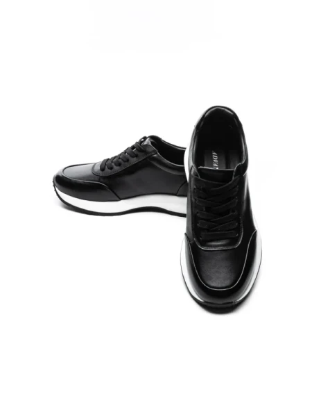 Pantofi Sport Barbati din piele naturala 5326 BLACK | ADVANCER
