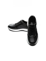 Pantofi Sport Barbati din piele naturala 5326 BLACK | ADVANCER