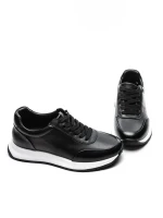 Pantofi Sport Barbati din piele naturala 5326 BLACK | ADVANCER