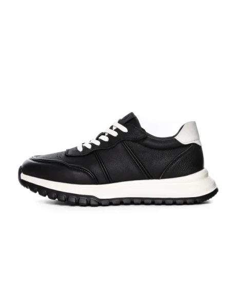 Pantofi Sport Barbati din piele naturala 7Q8807 BLACK | ADVANCER