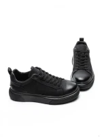 Pantofi Sport Barbati din piele naturala 3209B BLACK | ADVANCER