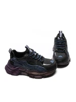 męskie buty sportowe wykonane ze skóry naturalnej 501378X Niebieski | Advancer