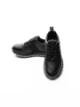Pantofi Sport Barbati din piele naturala 7058 BLACK-GREY | ADVANCER