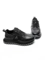 Pantofi Sport Barbati din piele naturala 7058 BLACK-GREY | ADVANCER
