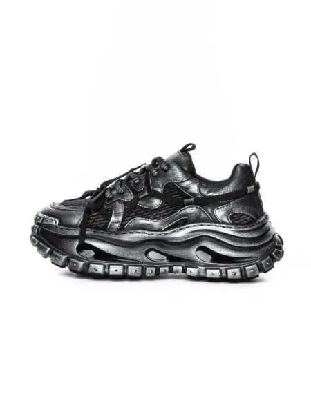 Pantofi Sport Barbati din piele naturala S52369 BLACK | ADVANCER