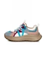 Pantofi Sport Dama din piele naturala HW9256-1 BLUE-RED | FRANCO GERARDO