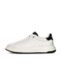 Pantofi Sport Barbati din piele naturala 8632-1 WHITE-BLACK | ADVANCER