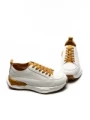 Pantofi Sport Dama din piele naturala BG08 CREAM-YELLOW | ADVANCER