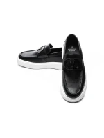 Mocasini Barbati 5NXE56 BLACK-WHITE | EXCENTRIC SHOES
