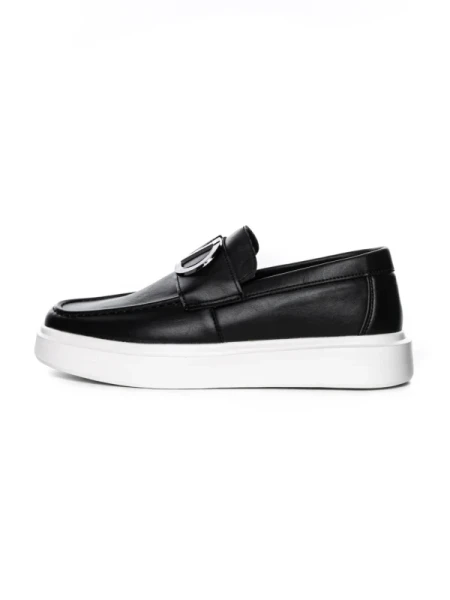 Mocasini Barbati 5NXE56 BLACK-WHITE | EXCENTRIC SHOES